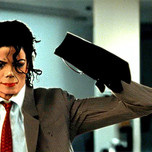Image similar to Michael Jackson in American Psycho (1999)