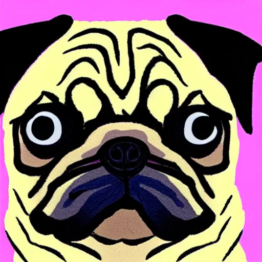 Image similar to pug cartoon