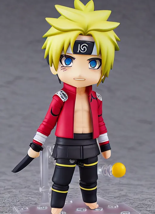 Prompt: a nendoroid of a hidan, naruto anime, detailed product photo