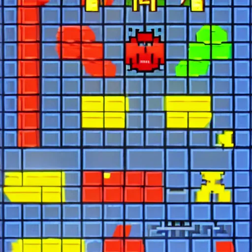 Prompt: in-game screenshot of Pac-Man