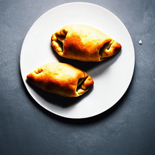 Image similar to a cake made of panzerotti, food photography