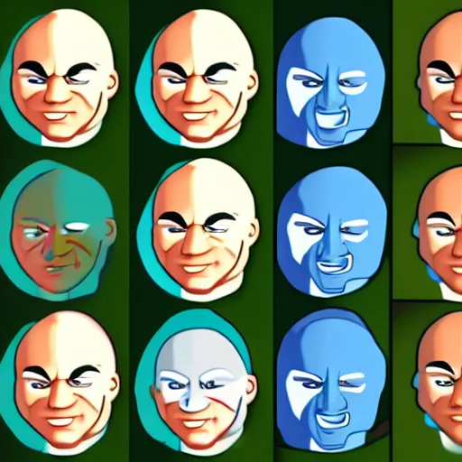 Image similar to mr. clean, various art styles