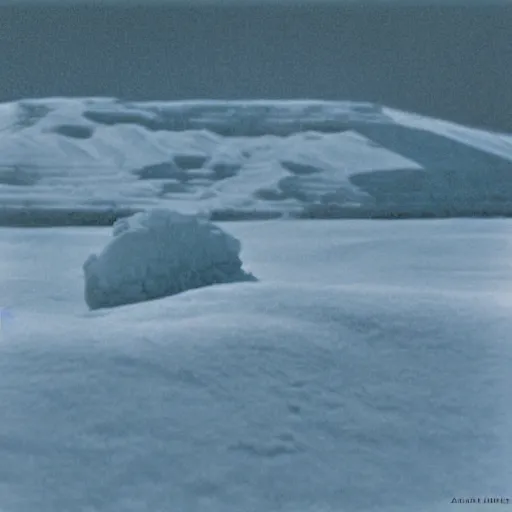 Prompt: Hoth from star wars photographed by Ansel Adams using a Kodak Speed Graphic in 2 by 4 inch format.