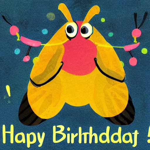 Prompt: Happy birthday bugfart