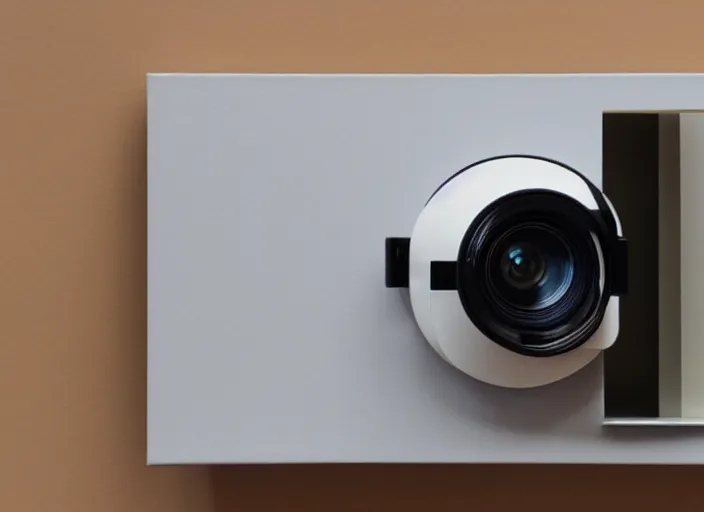 Image similar to camera designed by Dieter Rams, Naoto Fukasawa, minimalism, front view