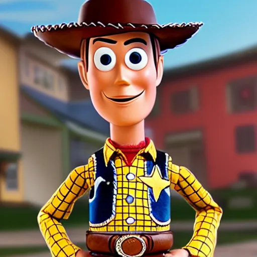 Prompt: woody from toy story 1995 movie as an actual figure