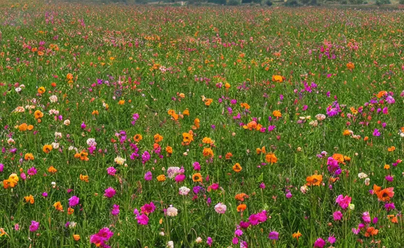 Image similar to scrapbook photos of fields full of flowers