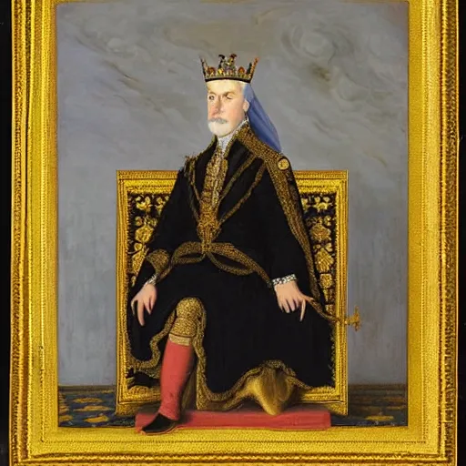 Prompt: royal portrait of King Alaric Vanvelsor