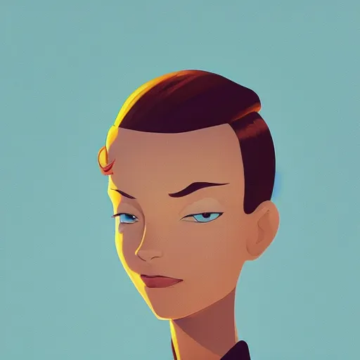 Image similar to face icon stylized minimalist casablanca, loftis, cory behance hd by jesper ejsing, by rhads, makoto shinkai and lois van baarle, ilya kuvshinov, rossdraws global illumination