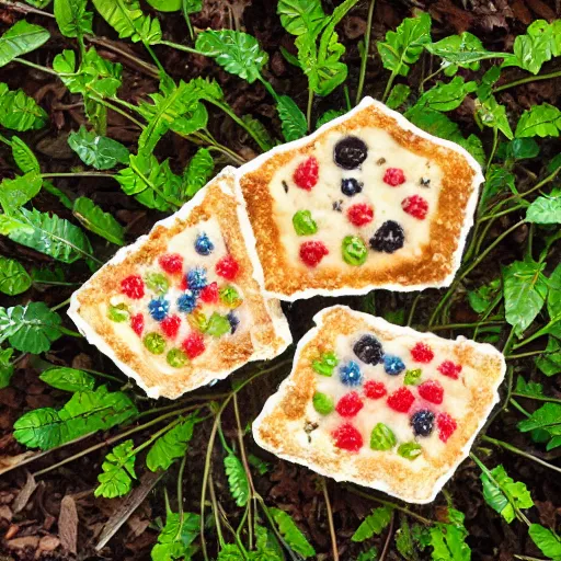 Prompt: Kellogg’s PopTarts growing on a bush