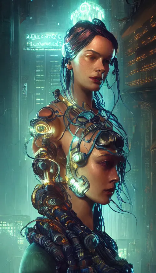 Image similar to eve, altered carbon, neon, fibonacci, sweat drops, insane intricate, bioshock, highly detailed, digital painting, artstation, concept art, smooth, sharp focus, illustration, unreal engine 5, 8 k, art by artgerm and greg rutkowski and alphonse mucha