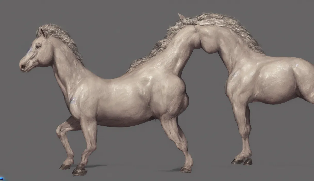 Prompt: anthropomorphic horse, female, 8 k concept art, by kadath, masterpiece, trending on artstation, 8 k