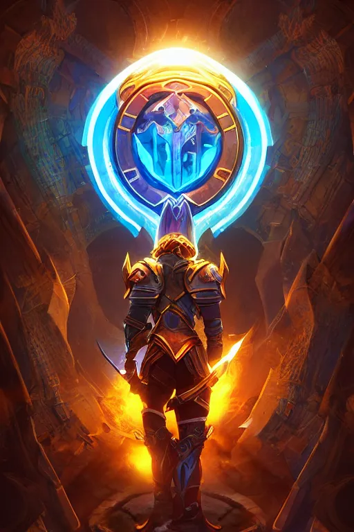 Image similar to shield fantasy epic legends game icon stylized digital illustration radiating a glowing aura global illumination ray tracing hdr fanart arstation by ian pesty and katarzyna da „ bek - chmiel