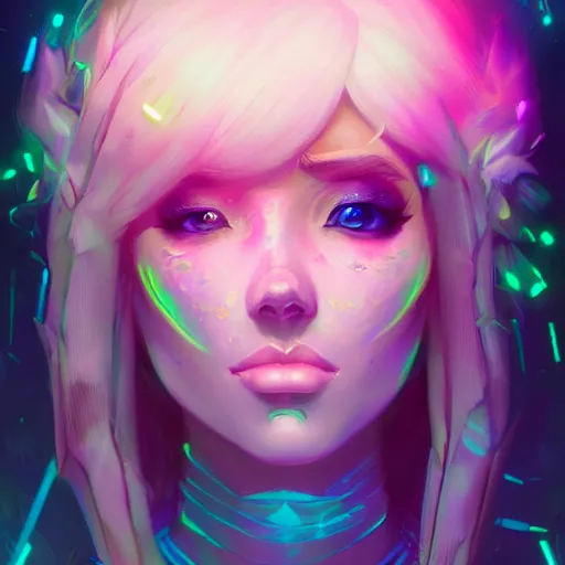 Image similar to a portrait of a beautiful raver, art by lois van baarle and loish and ross tran and rossdraws and sam yang and samdoesarts and artgerm, digital art, highly detailed, intricate, sharp focus, Trending on Artstation HQ, deviantart, unreal engine 5, 4K UHD image