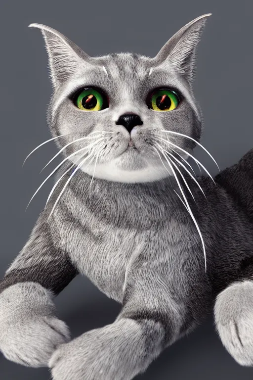 Image similar to yutuber cat, ultra realistic, concept art, intricate details, highly detailed, photorealistic, octane render, 8 k