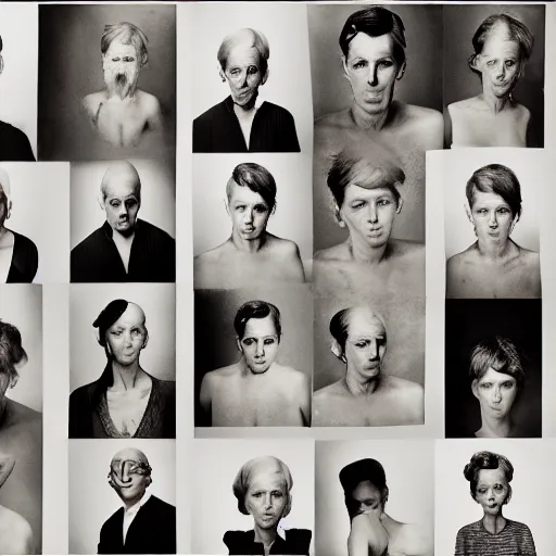 Prompt: a mix of all the people named Harrold, studio photography by Richard Avedon