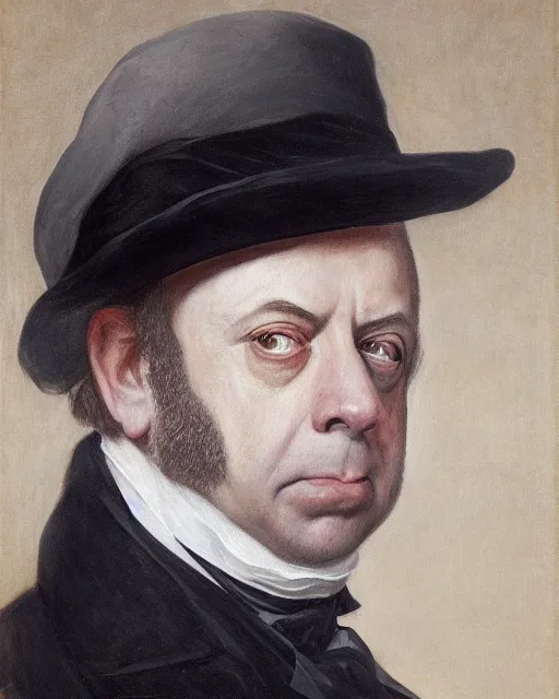 Image similar to upper body portrait of paul giamatti! as united states president james monroe, 1 8 2 0, paul giamatti, official portrait, oil on canvas by anton otto fischer, trending on artstation