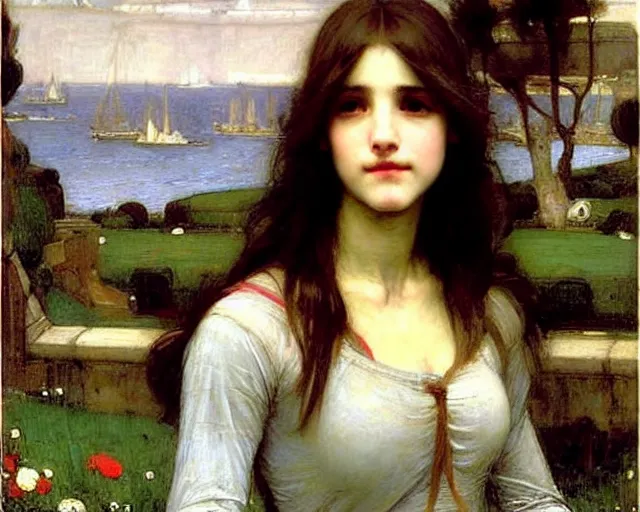 Image similar to john william waterhouse