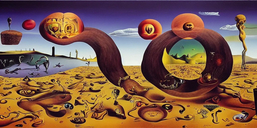 Image similar to the world between death and life, surrealistic detailed painting, by damien gilley and salvador dali