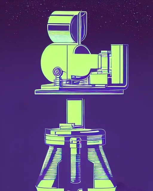 Prompt: ( ( strong dither ) ), editorial illustration scientific lab test tube telescope microscope astronaut, colorful modern, mads berg, karolis strautniekas, christopher balaskas, fine texture, dynamic composition, detailed, matte print, dynamic perspective, halftone texture, muted color, lomography, risograph