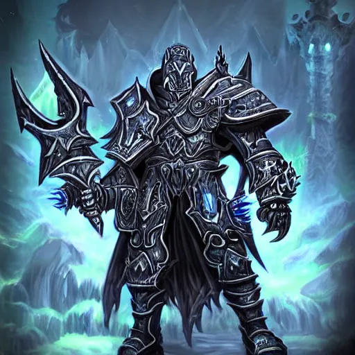 Prompt: world of warcraft chad lich king