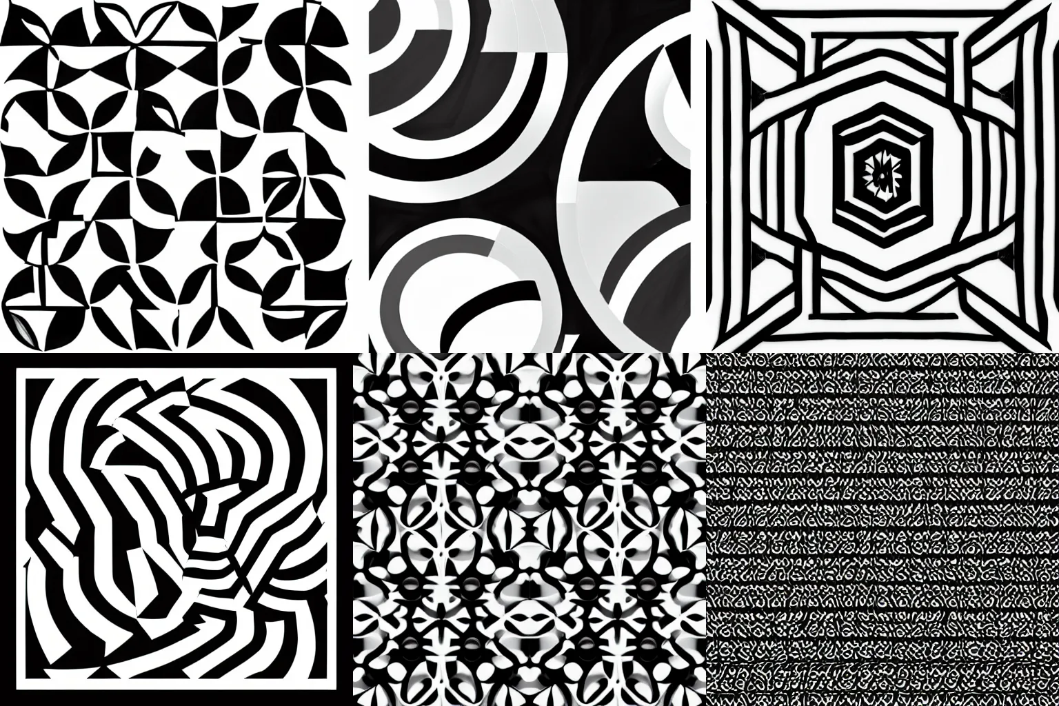 Image similar to black and white geometric designs, curves, minimalist, artwork trending on artstation