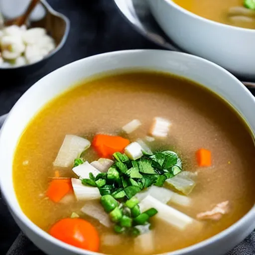 Image similar to extremly hot bowl of soup daring you to eat it