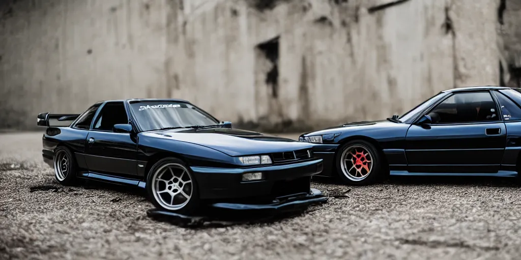 Prompt: nissan silvia s13, DSLR photoshoot, raw format