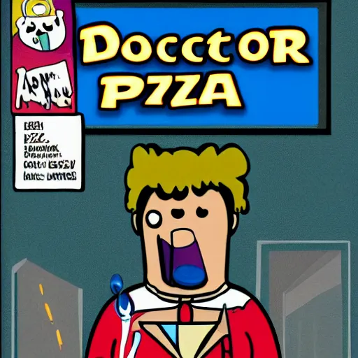 Image similar to doctor pizza comics