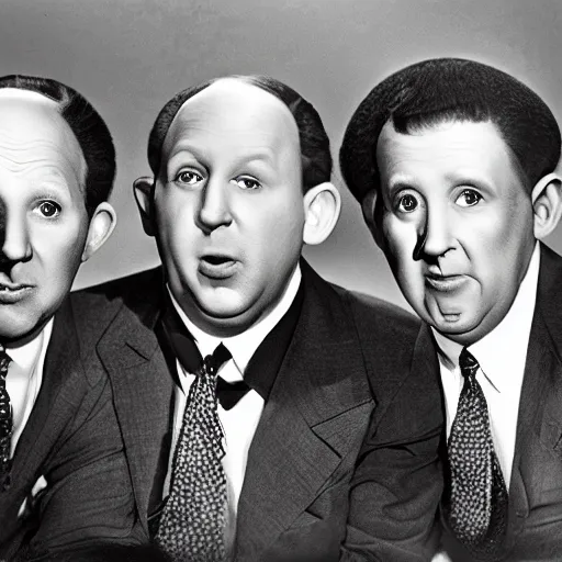 Prompt: the three stooges,