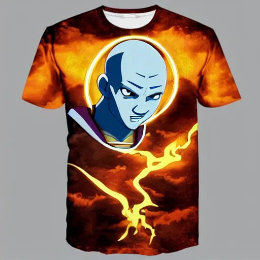 Image similar to avatar the last airbender cool t - shirt design