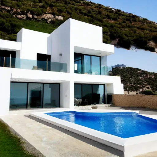 Prompt: modern house in spain, alicante