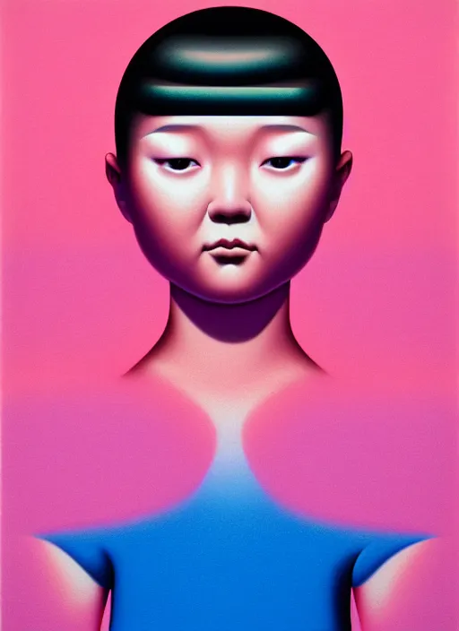 Image similar to cute girl by shusei nagaoka, kaws, david rudnick, airbrush on canvas, pastell colours, cell shaded, 8 k