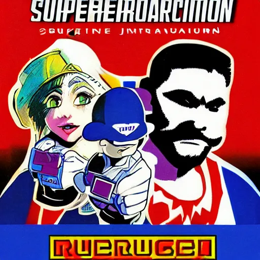 Prompt: super Nintendo box art for Insurrection January 6th, the game