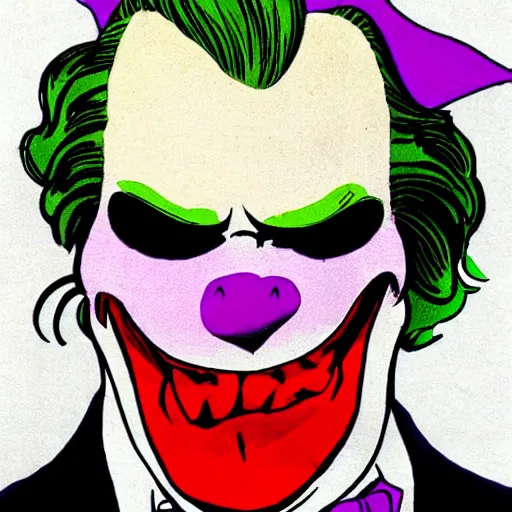 Image similar to Garfield as the Joker