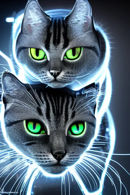 Image similar to realistic detailed photo of the mechanical robocat, symmetry, awesome exposition, very detailed, highly accurate, intricate, professional lighting diffracted lightrays, 8 k, sense of awe, science magazine cover