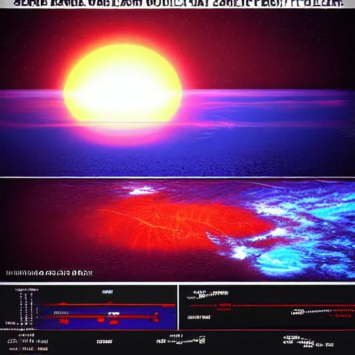 Image similar to dark matter red infernal world future schizophrenia ambient sun and ocean HD 8K