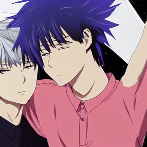 Image similar to shinji and kaworu gay, Full hd, 2D art,