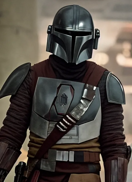 Image similar to adam driver as the mandalorian