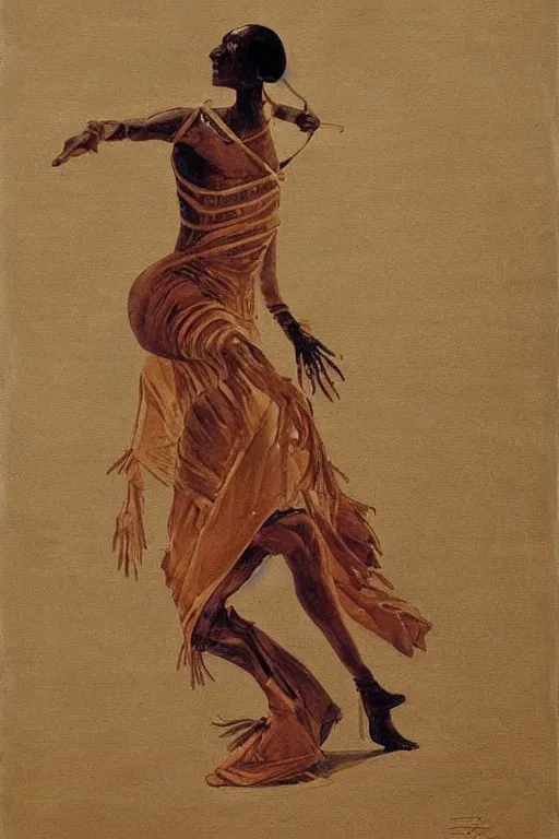 Prompt: a mummy dances by emmanuel guibert