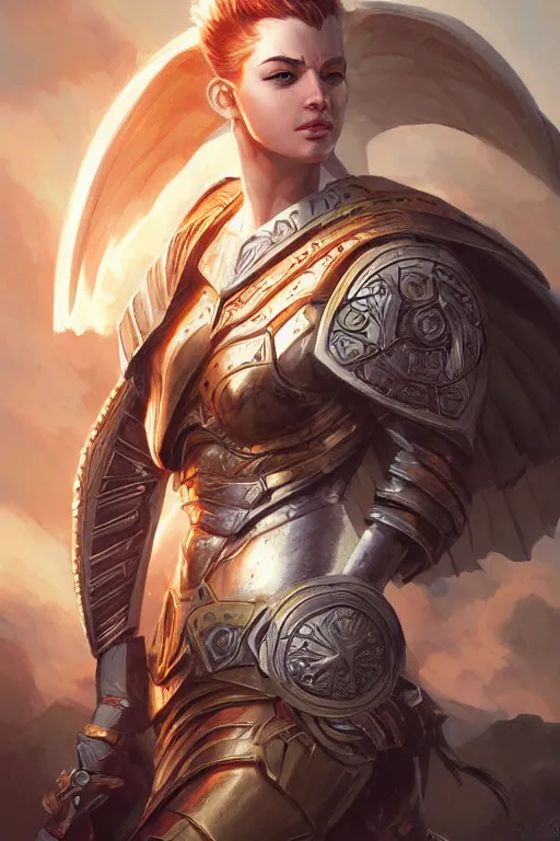 Image similar to amazon valkyrie athena, d & d, fantasy, portrait, highly detailed, headshot, digital painting, trending on artstation, concept art, sharp focus, illustration, art by artgerm and greg rutkowski and magali villeneuve