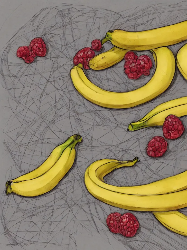 Image similar to banana split by disney concept artists, blunt borders, golden ratio