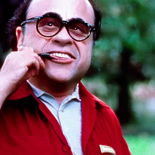 Prompt: A movie still of Danny Devito as Forrest Gump in Forrest Gump (1994)