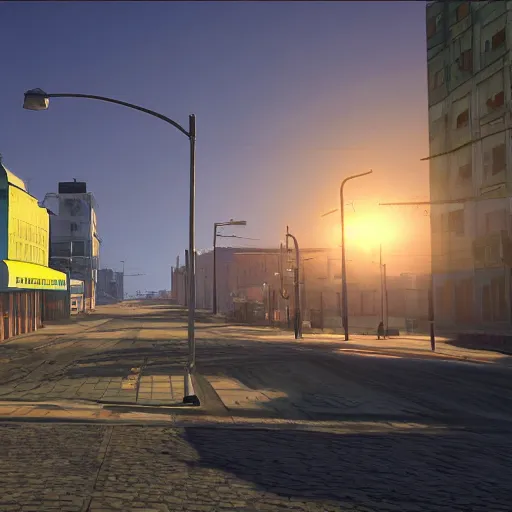 Image similar to norilsk russian city, street view, gta v, lunar soil, moonwalker photo, city street on the moon, a detailed image of a future norilsk - game rendered, 4 k, detailed