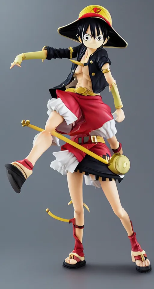 Image similar to anime, one piece nico, cosplay, action figure, detailed product photo