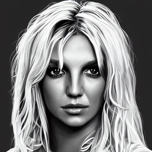 Image similar to portrait of britney spears, intricate, photoreal elegant, highly detailed, centered, grungy, digital painting, artstation, concept art, smooth, sharp focus,