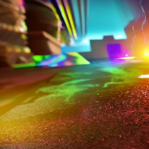 Image similar to a macroshot of a holographic unicorn cell, unreal engine 5, cinematic