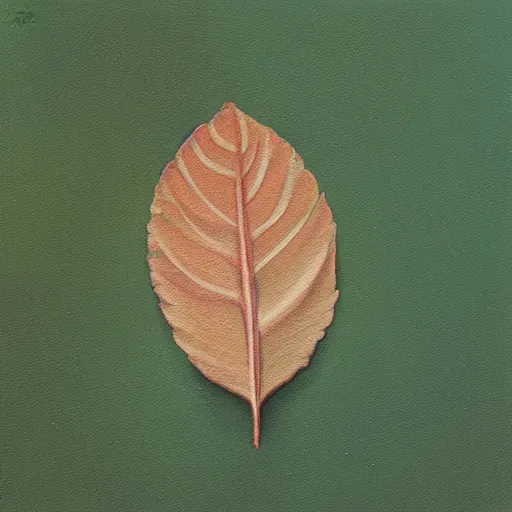 Image similar to detailed painting of a single small seedling on loose fresh earth, reveal several new leaves. muted colors and natural tones.