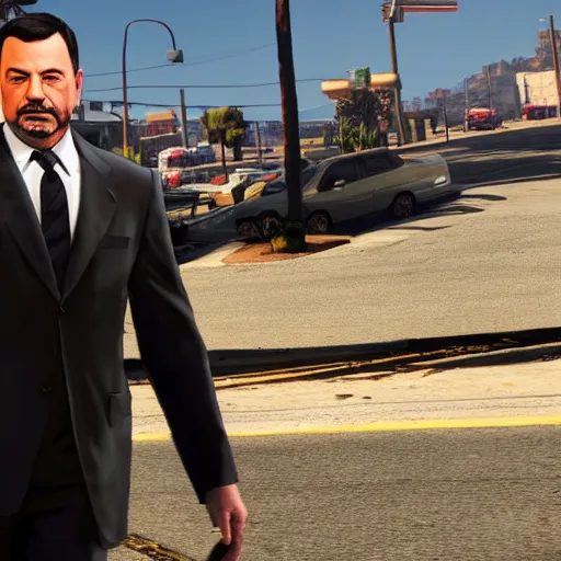 Image similar to Jimmy kimmel as cover art in GTA 5