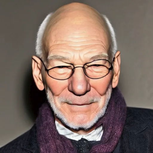 Image similar to patrick stewart mixed with ian mckellen